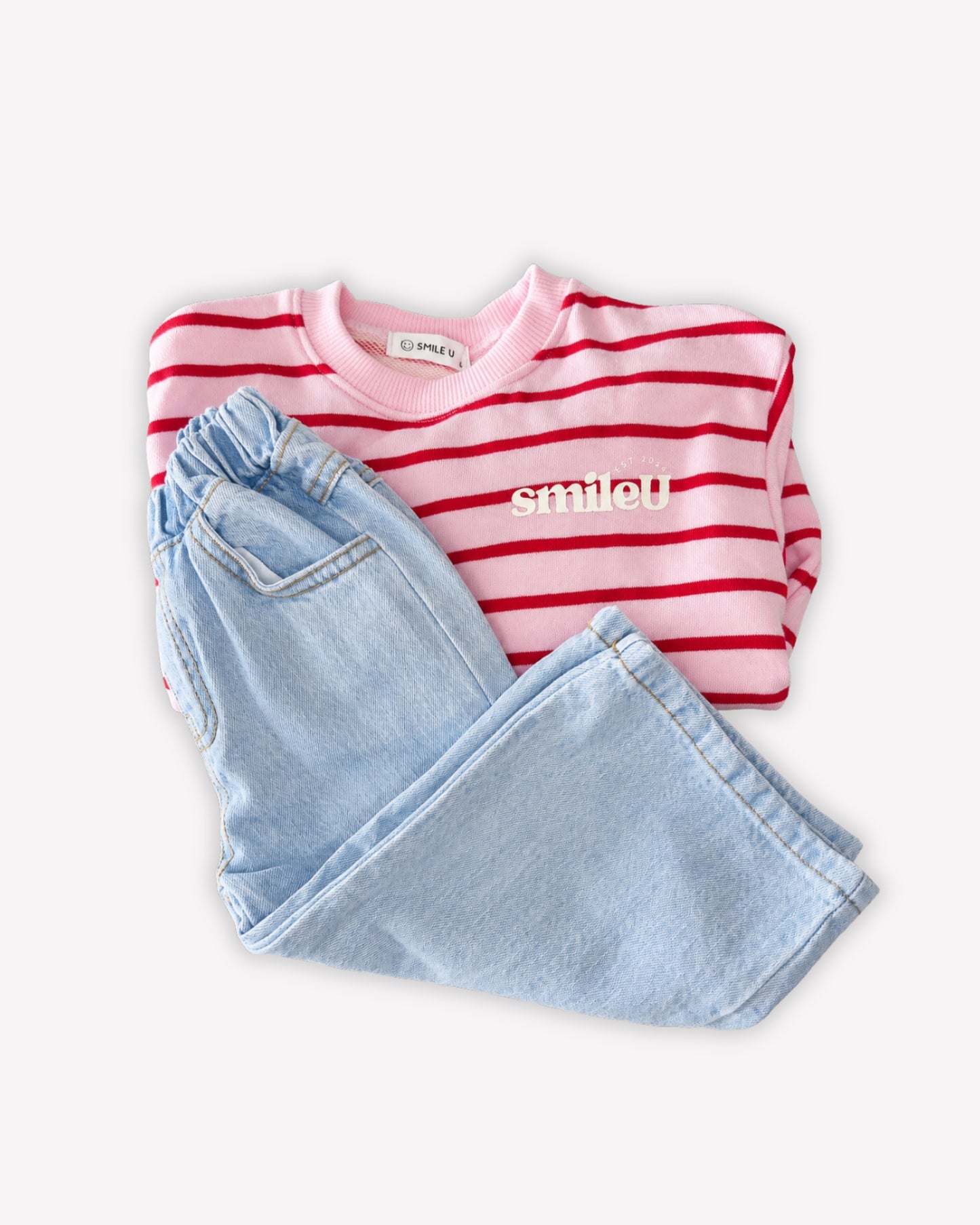 Striped Sweatshirt - Pink