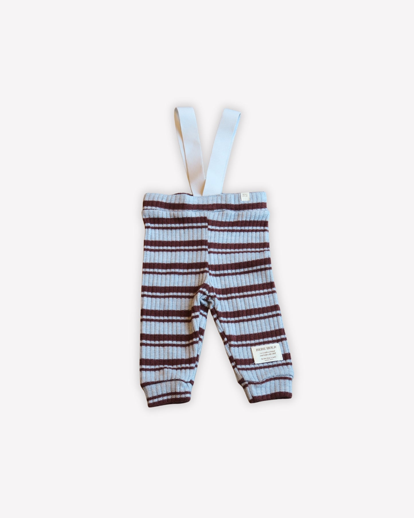 Bebe Striped Leggings - Brown