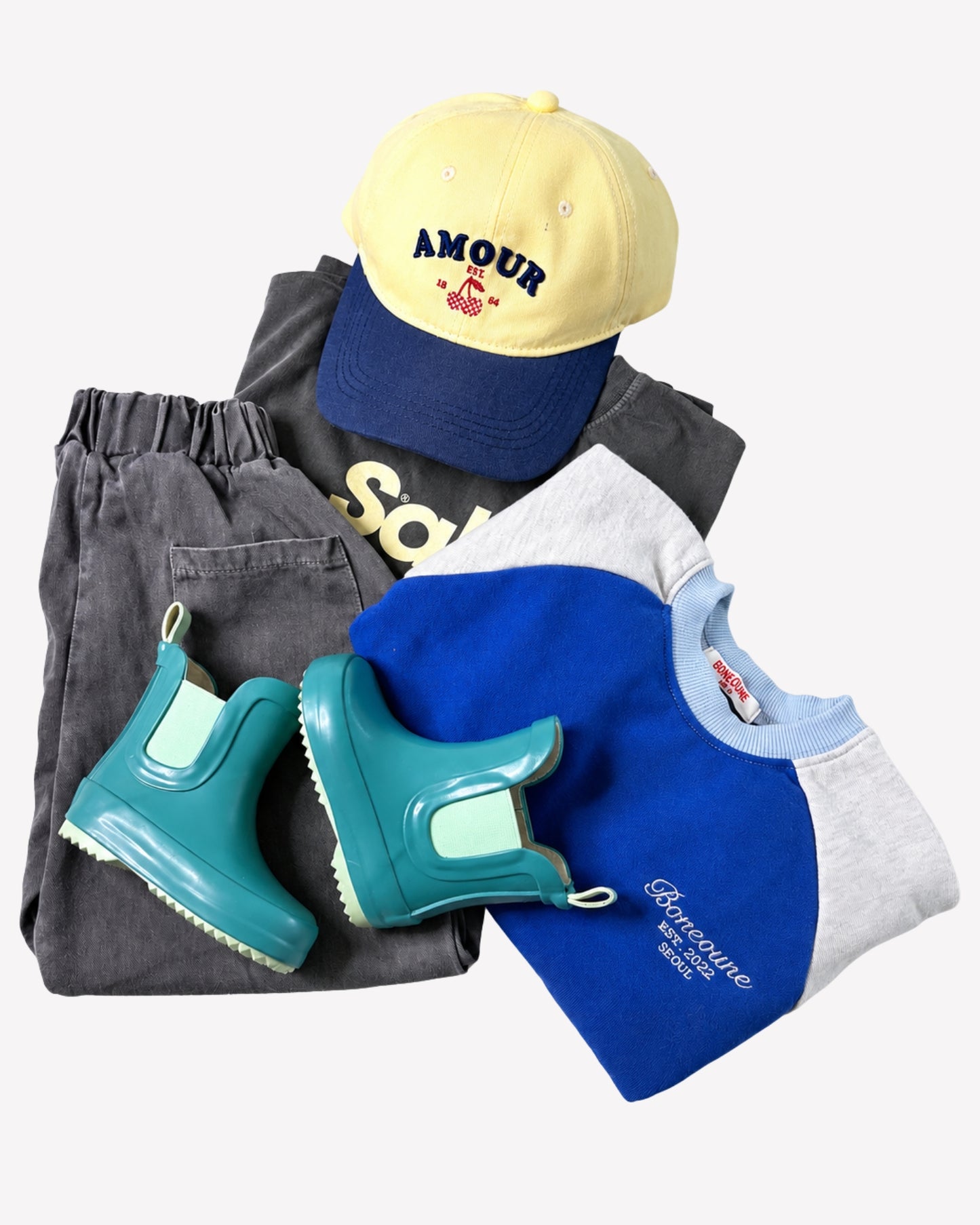 Color Block Sweatshirt - Blue