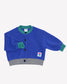 Color block Cardigan - Blue