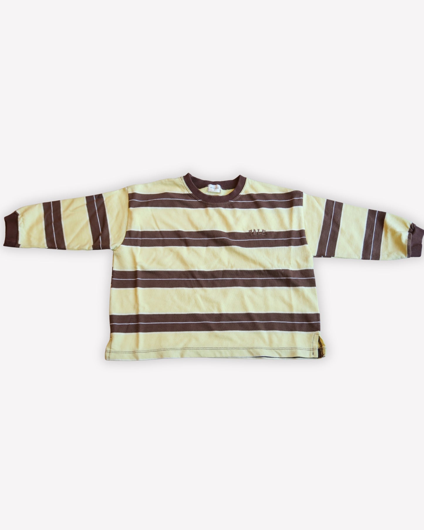 Striped Tee - Yellow/brown