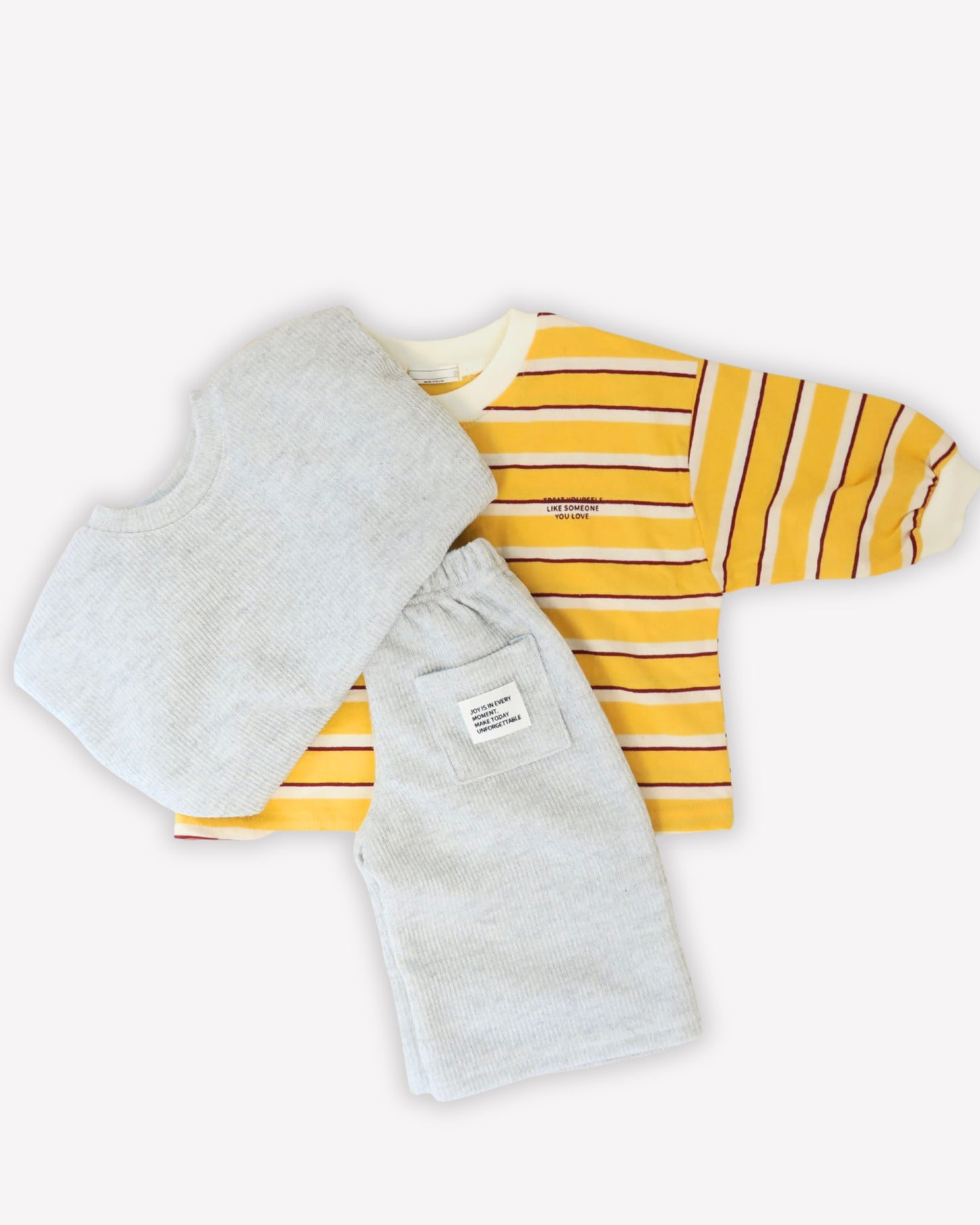 Bebe Striped Tee - Yellow
