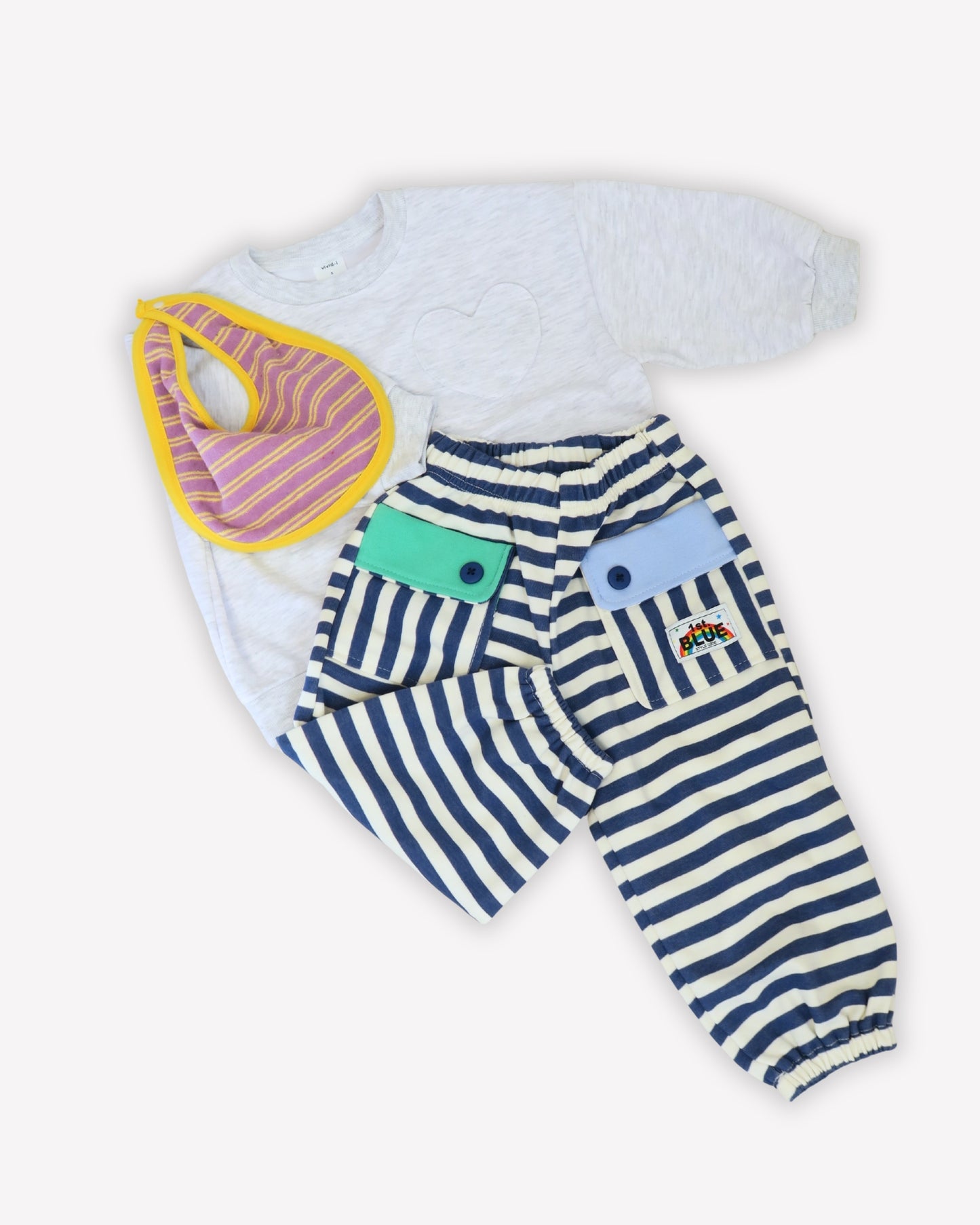 Striped Sweatpants - Blue