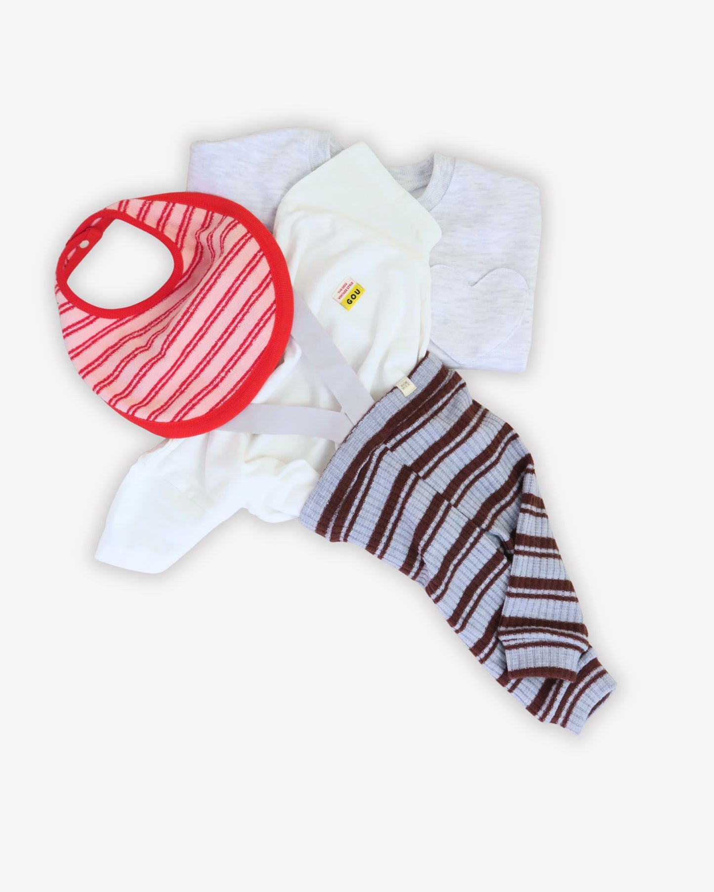 Bebe Striped Leggings - Brown