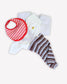 Bebe Striped Leggings - Brown