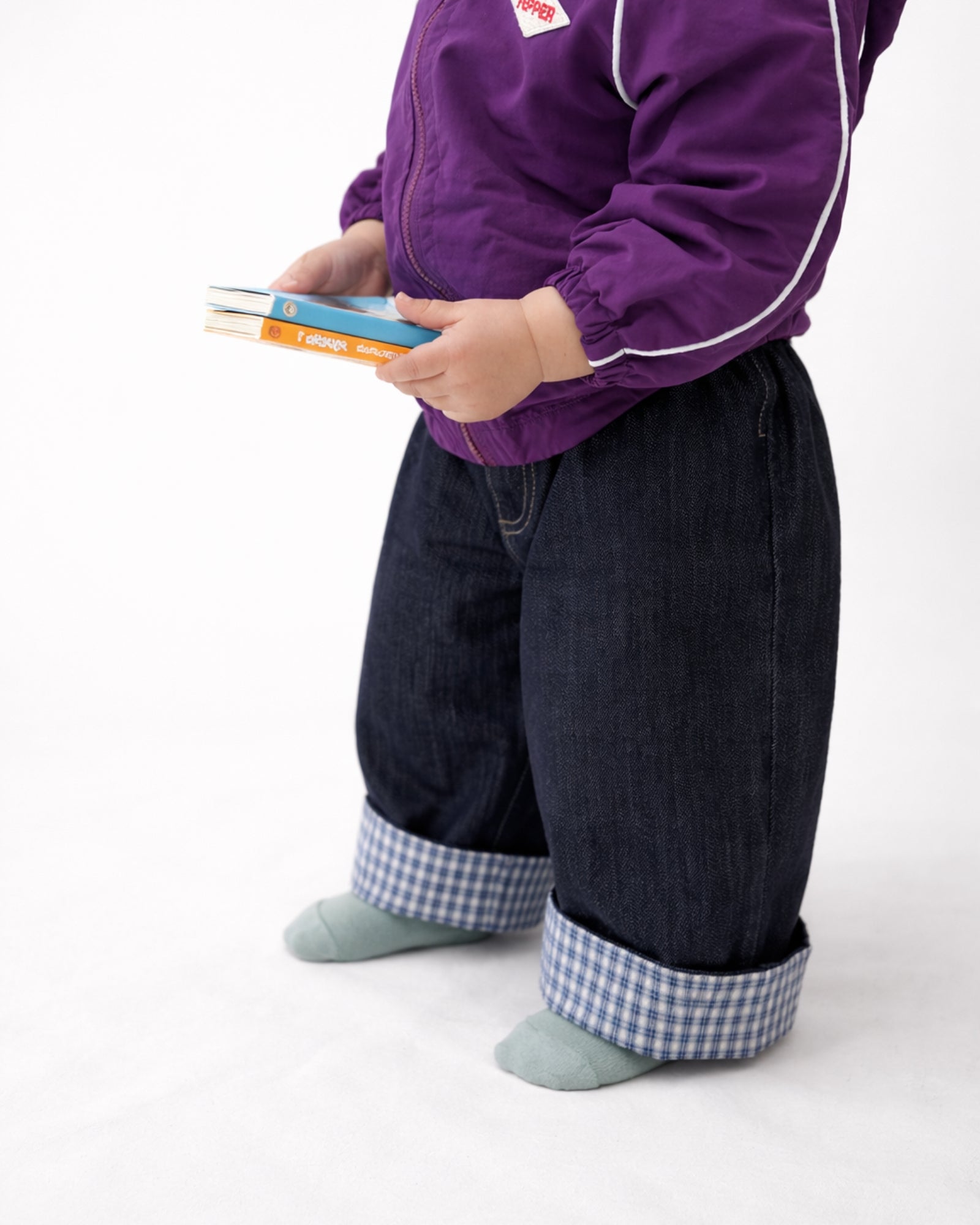 Jean à revers - Bleu