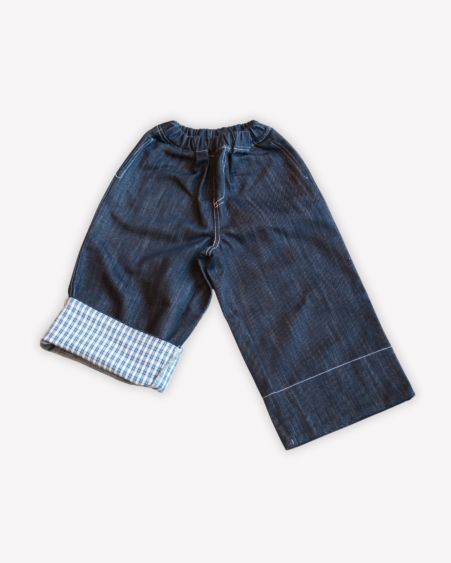 Jean à revers - Bleu