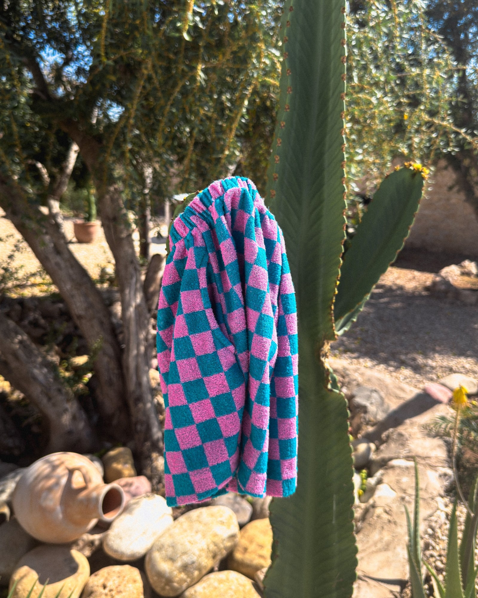 Check Shorts - Pink/Blue