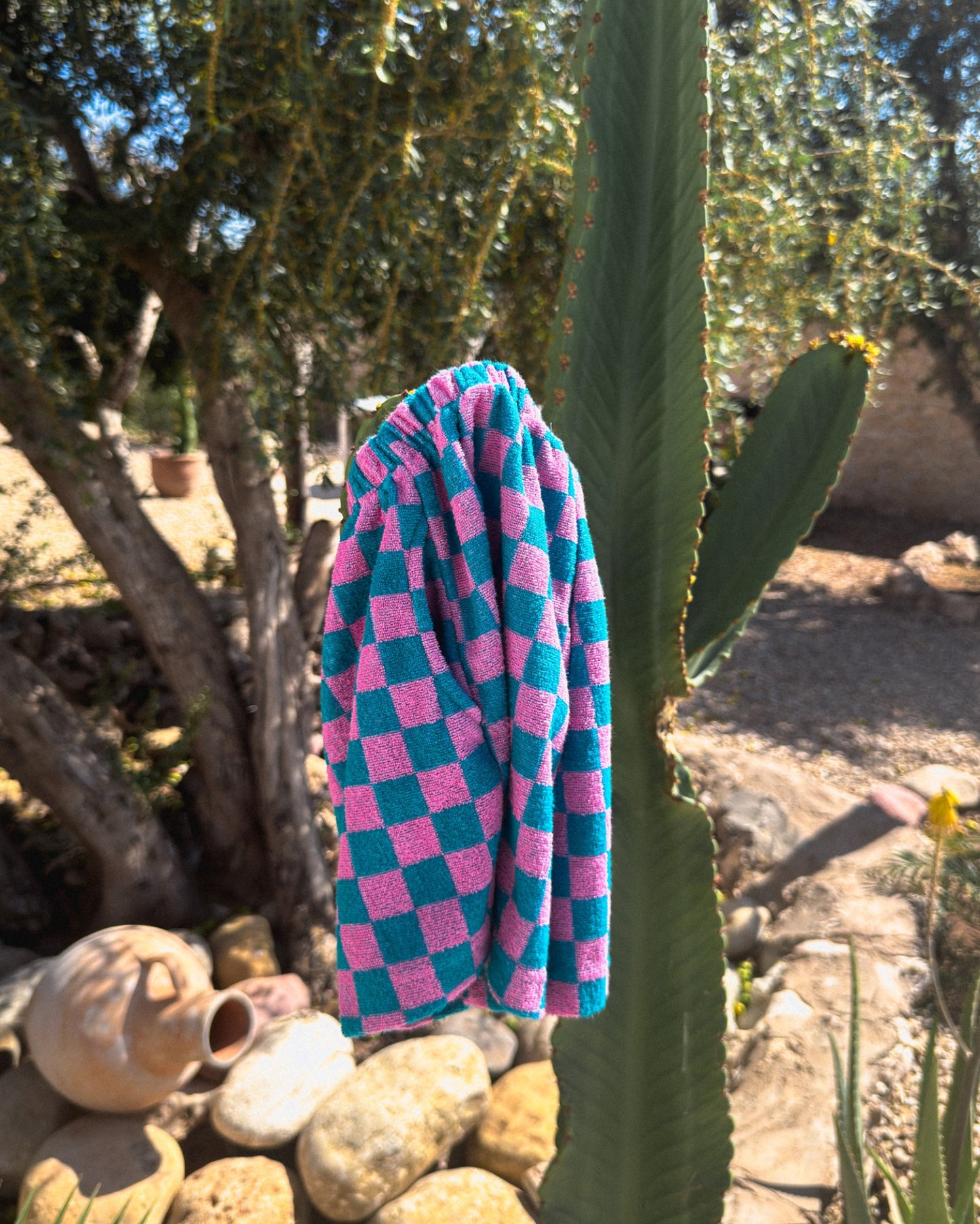 Check Shorts - Pink/Blue